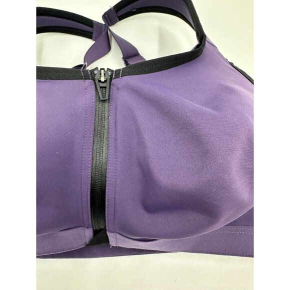 NWT Victoria’s Secret Sport Knockout Front-Close Bra 34DDD High Support Purple - Picture 3 of 11